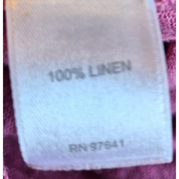 J. Jill Love Linen Women Small Magenta Pink Wide Strap 100% Linen Tank Top - Picture 5 of 6